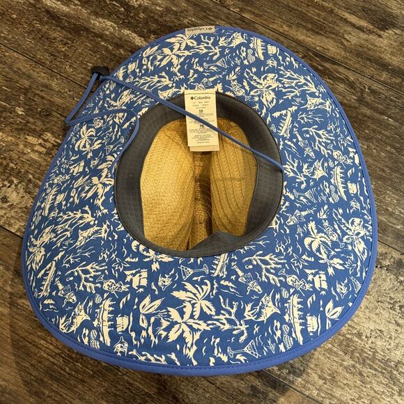 Columbia PFG Hat Cowboy Straw S/M Wide Brim Sun Protection Fishing Outdoors NWT - Picture 3 of 12